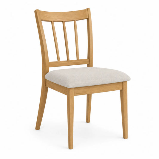 Esszimmerstuhl Eiche Holz Beige
