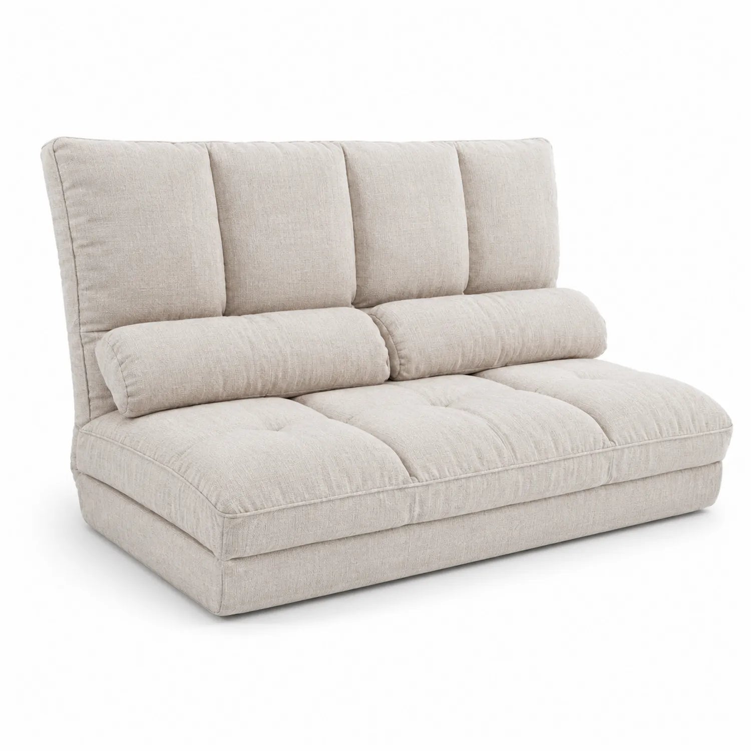 Zweisitzer Sofa Stoff Beige 150cm