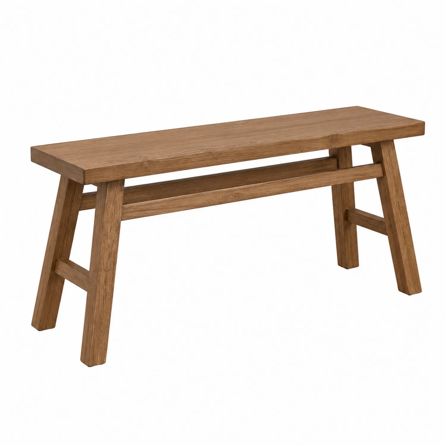 Holzbank Eiche Braun 120x35x45 cm